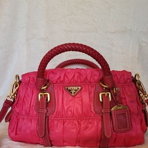 Prada tesuto gaufre peonia